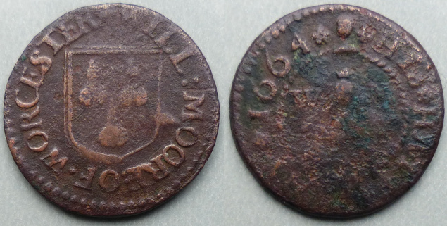 Worcester, Will Moore 1664 halfpenny